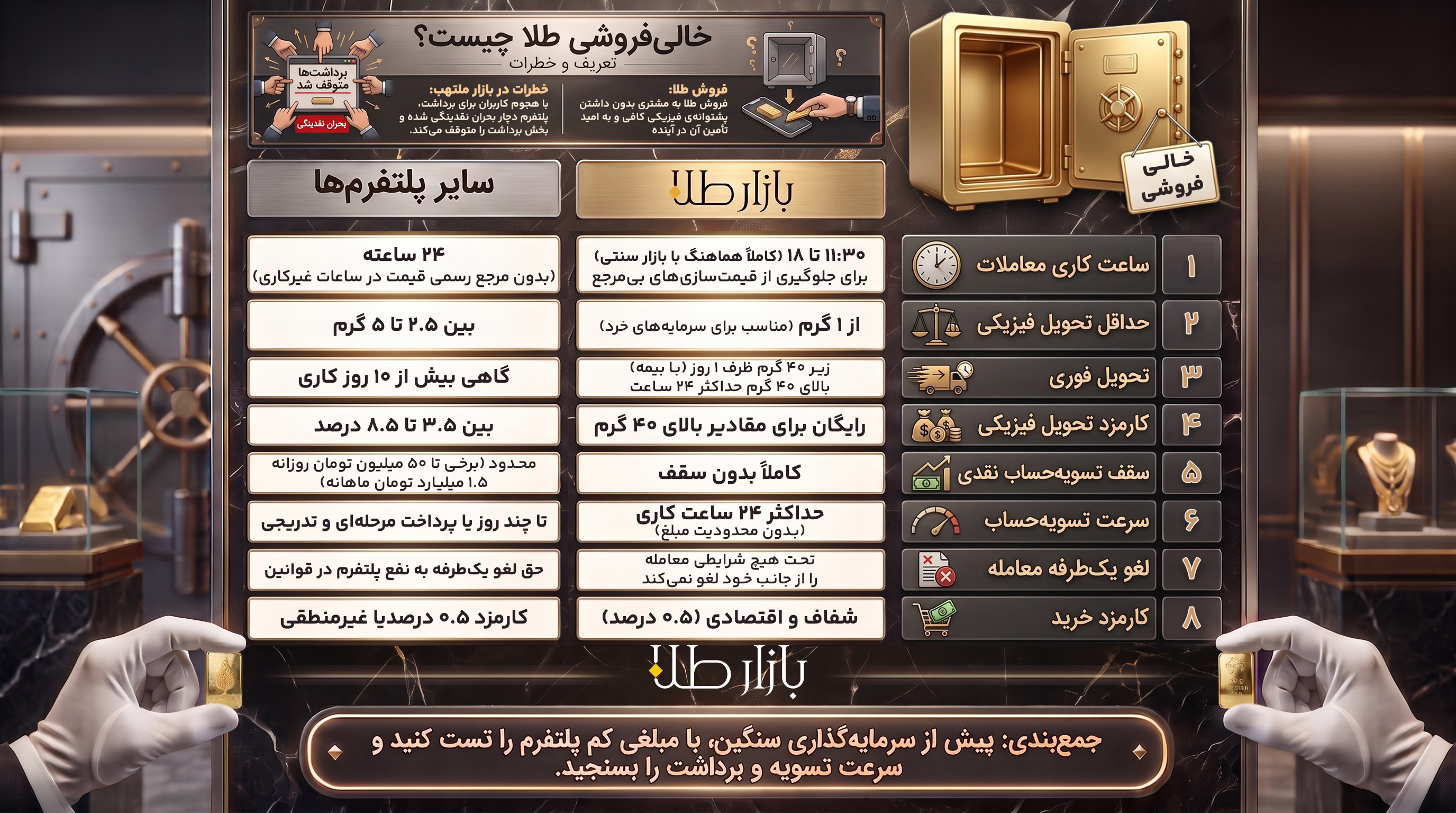 ماجرای خالی فروش سامانه های طلا